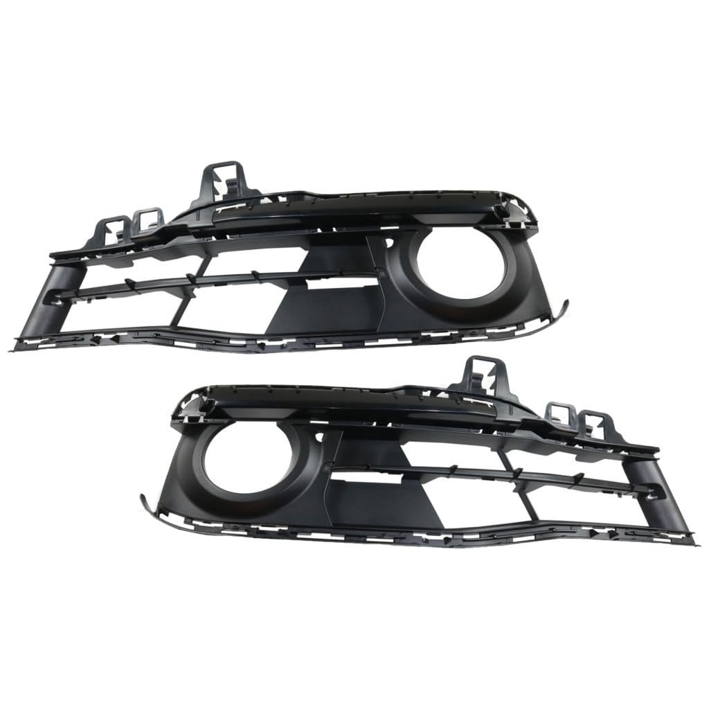 Fog Light Trim Pair For Bmw 330e 2016 2017 2018 Textured Black Driver And Passenger Side Replacement Bm1038182 Bm1039182