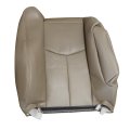 Front Driver Side Bottom And Back Replacement Seat Covers Medium Neutral Tan 522 Microfiber Leather For Chevy Silverado