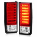 Amerilite Red Clear Led Replacement Brake Turn Signal Tail Lights Set For Hummer H2 Passenger And Driver Side