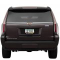 Ipick Image Made For Cadillac Escalade Crest Logo In Full-color Black Metal License Plate Frame