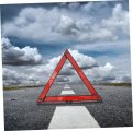 Eringogo 2pcs Warning Sign Road Emergency Triangle Car Tripod Safety Kit Reflector The Cars Logo Plastic Reflective