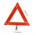 Eringogo 2pcs Warning Sign Road Emergency Triangle Car Tripod Safety Kit Reflector The Cars Logo Plastic Reflective