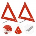 Eringogo 2pcs Warning Sign Road Emergency Triangle Car Tripod Safety Kit Reflector The Cars Logo Plastic Reflective