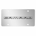 Ipick Image Made For Chevrolet Camaro 3d Nameplate Mirror Chrome Stainless Steel License Plate