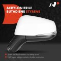 A-premium Left Right Power Door Mirror Compatible With Toyota Rav4 2019-2022 Glass Adjust Heated Manual Folding White Outside