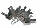 Jeenda 12 Pack Forklift Key Ignition Keys 166 For Hyster Clark Yale Generic Komatsu Gradall Gehl Crown Cat Daewoo Hypac Mustang