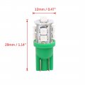 Uxcell 10 Pcs Green 29mm 0 66w 10 3528-surface Mount Device-led Wedge Interior Light Bulb Lamp For Car