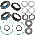 Front Axle Knuckle Tube Seal Kit Thrust Washer Snap Ring Fit For Ford 1998-2004 F250 F350 F450 F550 Super Duty Excursion Dana 