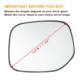 Car Rearview Right Passenger Side Mirror Glass Replacement W Backing Plate Non-heated White For Citroen Berlingo 1996-2008