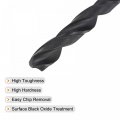 Uxcell 6542 High Speed Steel Straight Shank Twist Jobber Drill Bit Fully Ground Black Oxide Bits 5 9mm Diameter 90mm Total