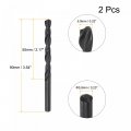 Uxcell 6542 High Speed Steel Straight Shank Twist Jobber Drill Bit Fully Ground Black Oxide Bits 5 9mm Diameter 90mm Total