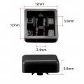 Uxcell 20pcs Tactile Push Button Switch Caps 12x12mm For 12x12x7 3mm Micro Black