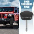 Long Soft Top Door Surround Knob Window Frame With Pin For Jeep Wrangler Jk 2007-2018 Tj 1997-2000 Black