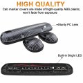 Glofe 3pc-set Clear Lens White Light Cab Roof Top Marker Running Lamps Compatible With Chevrolet Silverado Gmc Sierra 1500