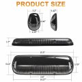 Glofe 3pc-set Clear Lens White Light Cab Roof Top Marker Running Lamps Compatible With Chevrolet Silverado Gmc Sierra 1500
