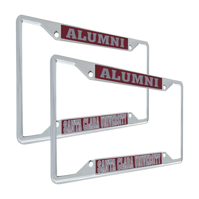 Santa Clara University Broncos Scu License Plate Frame Officially Licensed Metal Car Tag Holder For Us And Canadian Plates