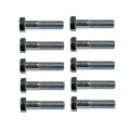 Cap Screw Steel Material Fine Thread Zinc Finish Silver Hex Head Drive Class 8 Callout Size 10 Pieces 