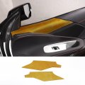 Real Carbon Fiber Inner Door Top Panel Trim Kit For Corvette C8 Stingray Z06 Z51 2020 2021 2022 2023 Yellow Interior Decoration 