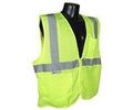 Radians Sv2zgmm Polyester Mesh Economy Class 2 High Visibility Vest With Zipper Closure Medium Green 