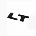 1x Oem Lt Letter Nameplate Emblem Badge Replacement For Silverado Sierra Tahoe Suburban Glossy 2019-2025 Black