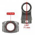 Caltric Rear Front Drive Shaft Yoke With U-joint Compatible Polaris Ranger Crew 1000xp Ps 2017 2018