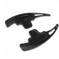Motoforti Steering Wheel Shift Paddle Shifter Extension Cover For Mercedes-benz E320 2008-2009 Aluminum Alloy Black 2pcs 