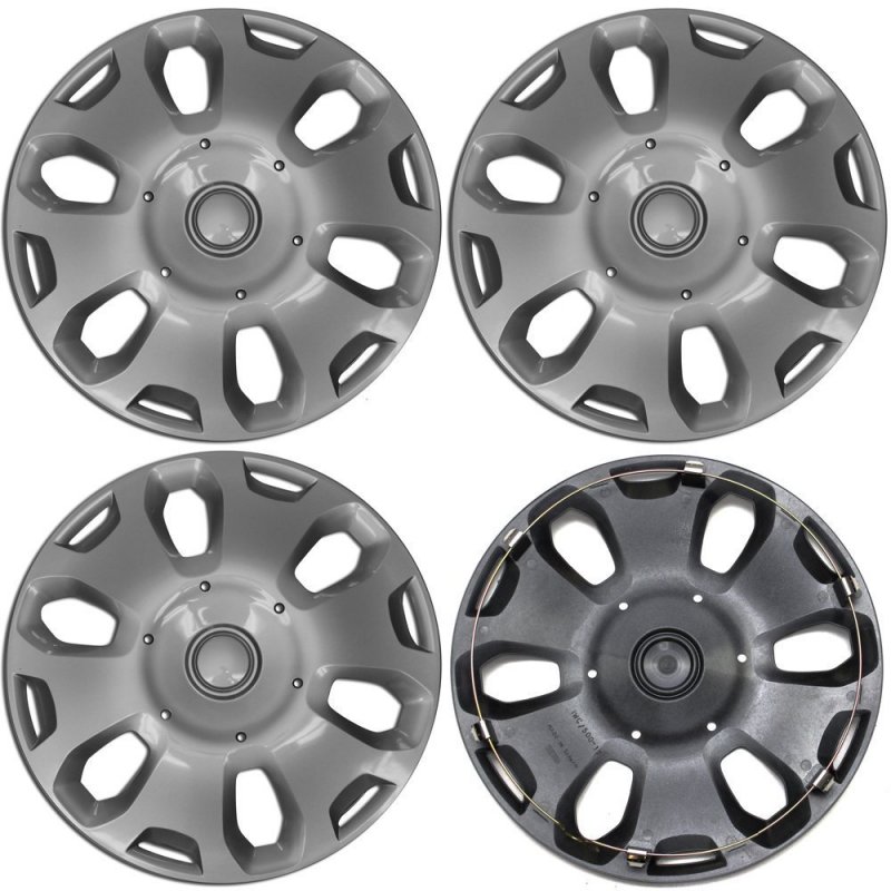 15 Inch Hubcaps Best For 2010-2013d Transit Set Of 4 Wheel Coversin Hub Caps Silver Rim Cover Car Accessories For 15 Wheels