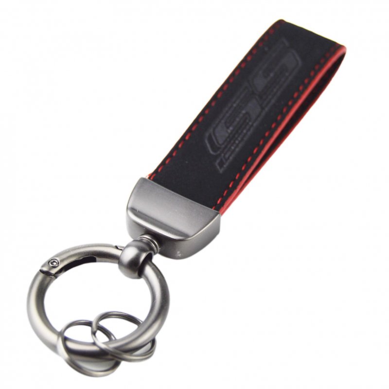 Zorratin 2-layer Nubuck Leather Ss Key Chain Keychain Ring For Chevrolet Chevy Impala Cobalt Camaro