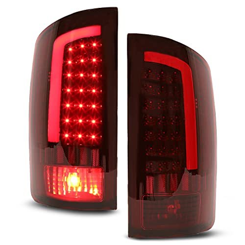 Led Taillight For 2002-2006 Dodge Ram 1500 2003-2006 2500 3500 Tube Bar Tail Light Brake Turn Signal Lamp Lh Rh Pair Red Lens