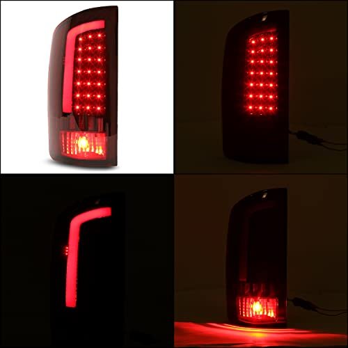 Led Taillight For 2002-2006 Dodge Ram 1500 2003-2006 2500 3500 Tube Bar Tail Light Brake Turn Signal Lamp Lh Rh Pair Red Lens