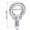 Uxcell Lifting Eye Bolt 5 8 X 28mm Male Thread C15 Carbon Steel For Hanging Pack Of 1