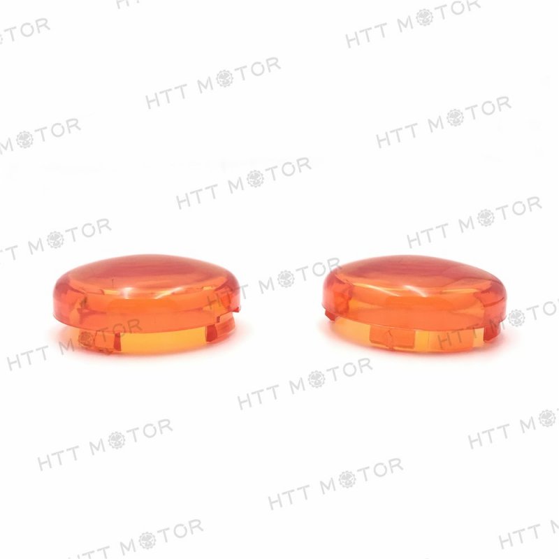 Httmt Mt293-002-cover- Turn Signal Lens Cover Top For 00-13 H-d Softail Dyna Glide Sportsters Orange