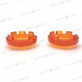 Httmt Mt293-002-cover- Turn Signal Lens Cover Top For 00-13 H-d Softail Dyna Glide Sportsters Orange