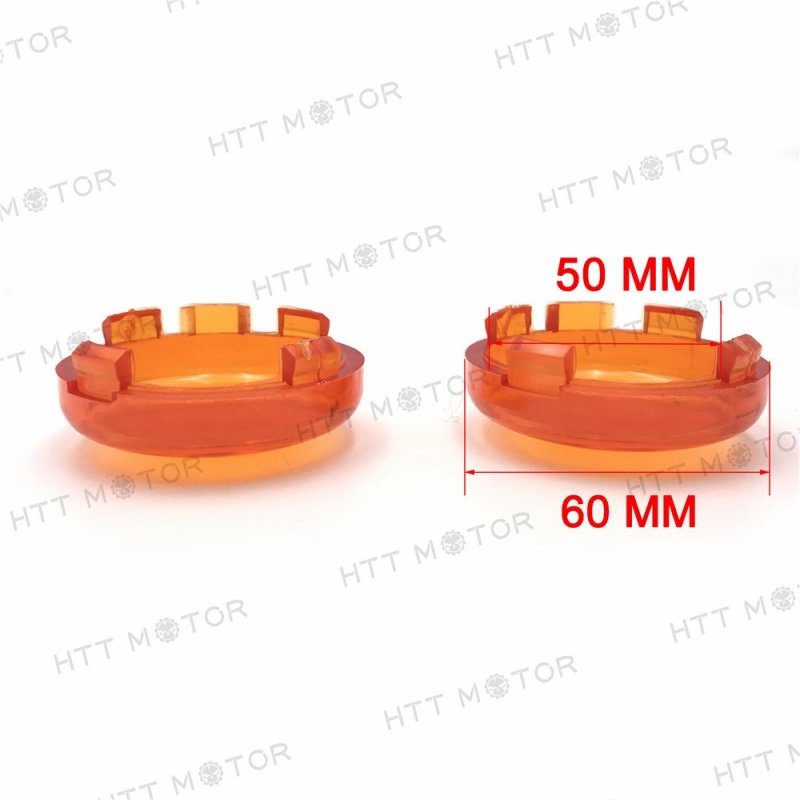 Httmt Mt293-002-cover- Turn Signal Lens Cover Top For 00-13 H-d Softail Dyna Glide Sportsters Orange