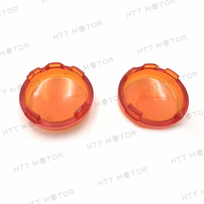 Httmt Mt293-002-cover- Turn Signal Lens Cover Top For 00-13 H-d Softail Dyna Glide Sportsters Orange