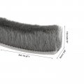 Uxcell Self Adhesive Brush Seal Weather Stripping 9 16 X 3 8 4ft Door Strip For Sliding Sash Window Wardrobe Gray