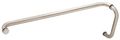 C R Laurence Cm10x28sa Crl Satin Anodized 10 X 28 Back-to-back Straight Combination Push And Pull Handle Set 