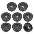 8 Pcs Cable Cord Grommet 1 Inch 25mm Desk Flexible Rubber Grommets Wire Hole Cover Pass Through For Office Computer Organizer 
