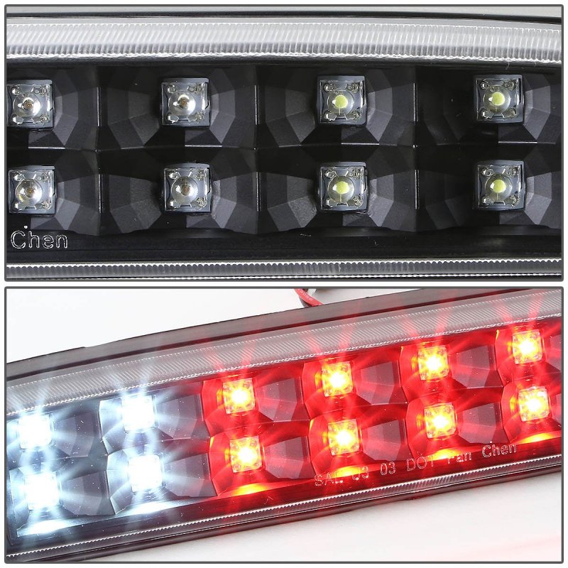 Dna Motoring 3bl-fspran99-led-bk Black Housing Led Third Tail Brake Light For 93-11 Ranger 99-16 F250-550 Sd 95-03 B2300 B2500