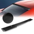 Rear Window Roof Spoiler Compatible With Chevy Camaro Coupe 2010-2015 Glossy Black Carbon Fiber