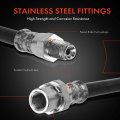 A-premium Front Driver Or Passenger Brake Hydraulic Hose Compatible With Select Bmw Models 325i 330i 2006 3 0l Replace