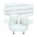 Satco S8228 18 Watt 75 1100 Lumens Squat Spiral Cfl Soft White 2700k Gu24 Base Light Bulb By 