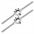 Uxcell 20mm Round Die Stock Handle Wrench Holder For Metric M3-m4 11 5mm-20mm Zinc Alloy Carbon Steel 2pcs
