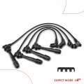 A-premium Ignition Spark Plug Wires Set Of 4 Compatible With Hyundai Accent 1997 20-2005 Dodge Verna 2004-2006 Attitude 2006-21