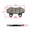 Caltric Rear Brake Pads Compatible With Hyonsung Gv650 Gv 650 2005 2006 2007 2008 2009 2010-2016