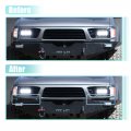 X Autohaux Pair Front Lower Headlight Bumper Grille Filler Driver Passenger Side For Toyota Tacoma 2wd 1995-1997 5251335010