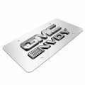 Ipick Image Made For Gmc Envoy 3d Dual Logo Mirror Chrome Stainless Steel License Plate