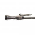 Wgl New Stainless Flexible Engine Oil Dipstick Fits For Braided Sbf Mustang Sb Ford 260 289 302