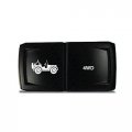 Ch4x4 Rocker Switch V2 4wd Symbol Horizontal Red Led