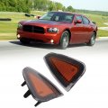 Fydun 2 Pcs Front Turn Signal Light Cover Assembly Side Marker Lamp 4806218ad For Dodge Lx Srt8 2006a 2010 Yellow